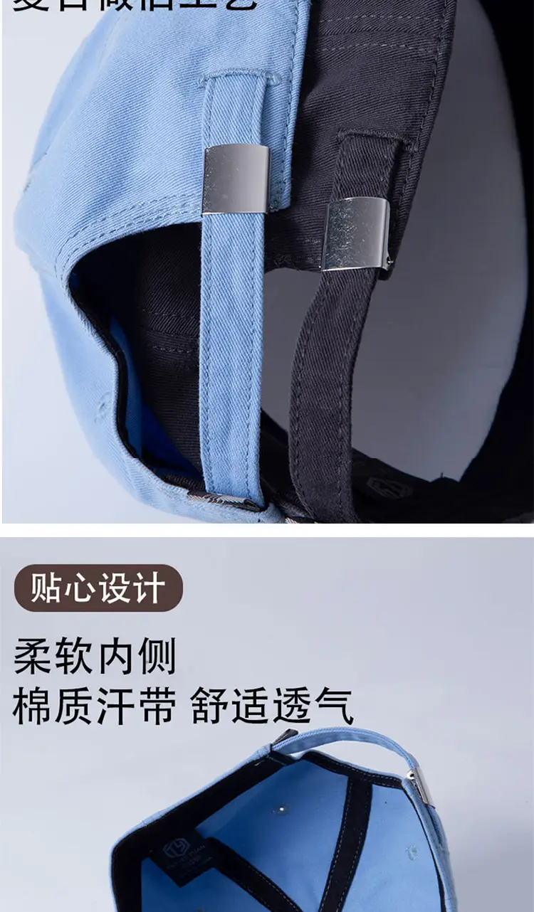 Women Blue Dime Embroidered Baseball Cap Spring Autumn — feature 10