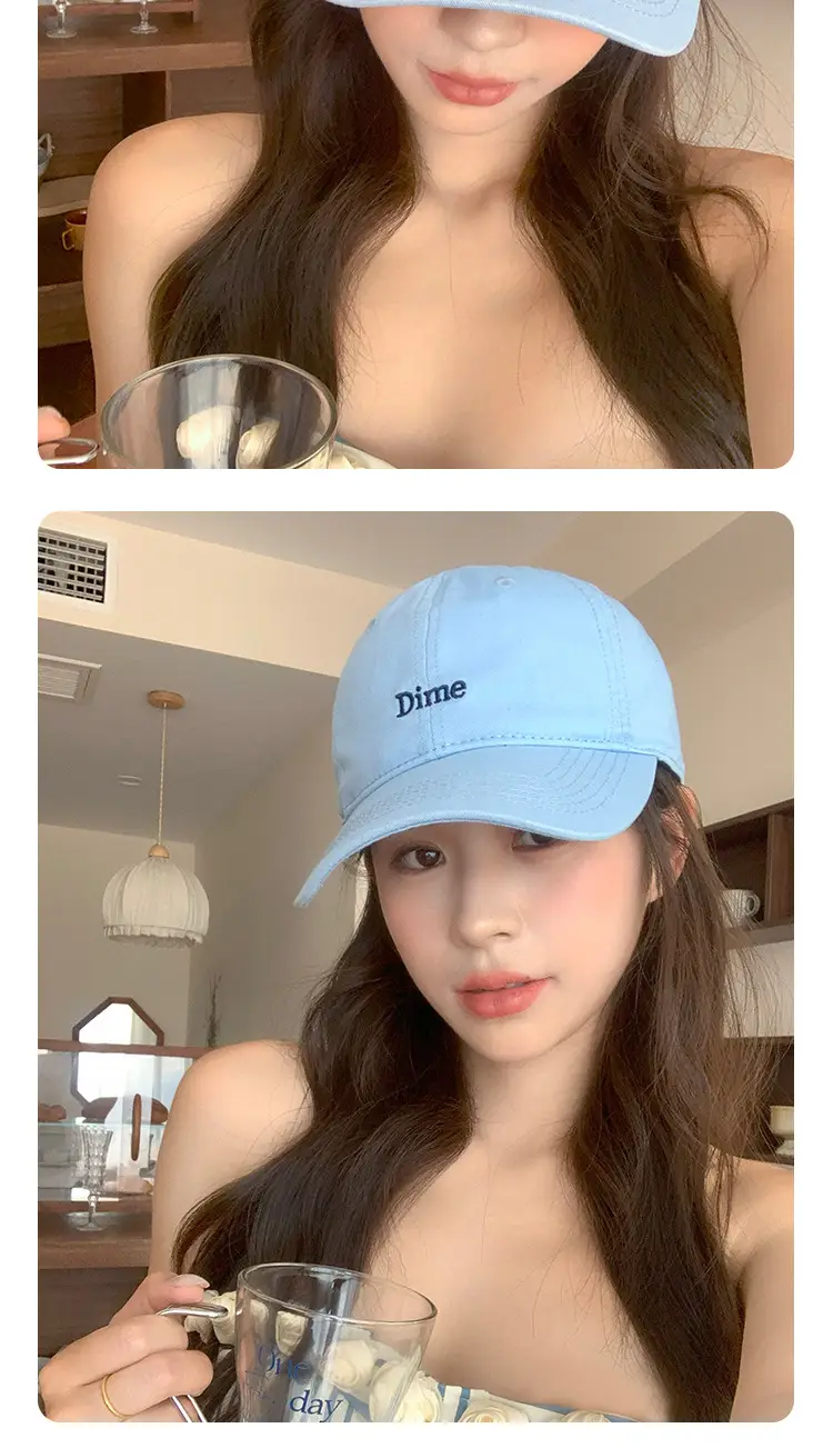 Women Blue Dime Embroidered Baseball Cap Spring Autumn — feature 14