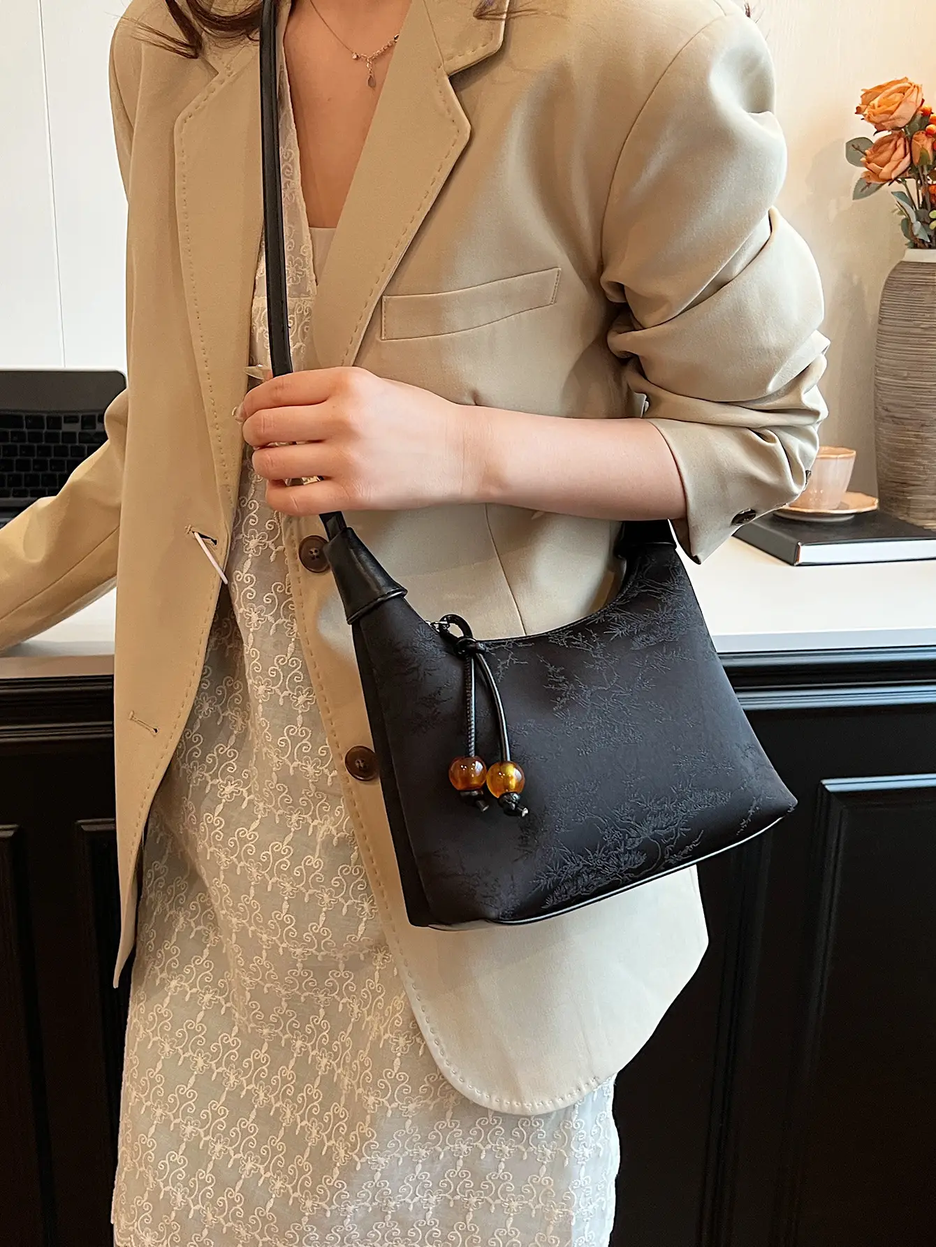 New Chinese Style Jacquard Cloth Shoulder Bag for Women - Image 6