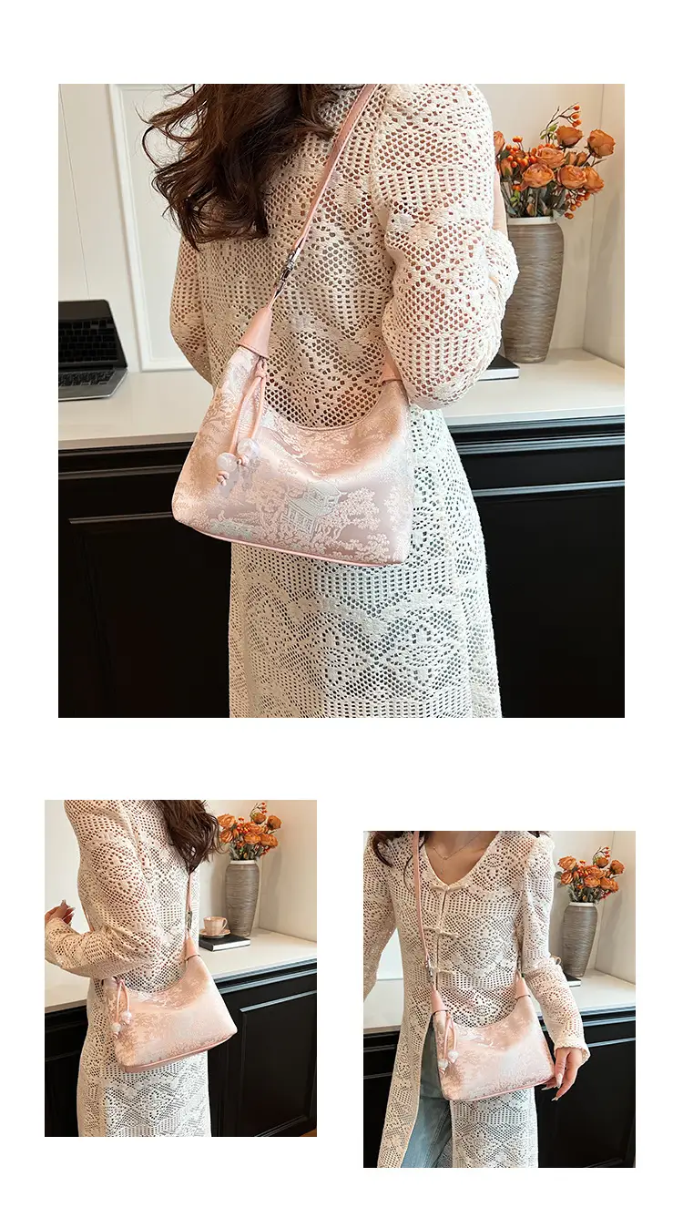 New Chinese Style Jacquard Cloth Shoulder Bag for Women — feature 14