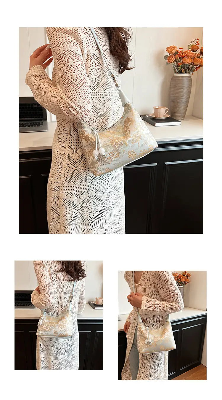 New Chinese Style Jacquard Cloth Shoulder Bag for Women — feature 15