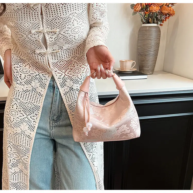 New Chinese Style Jacquard Cloth Shoulder Bag for Women — feature 23