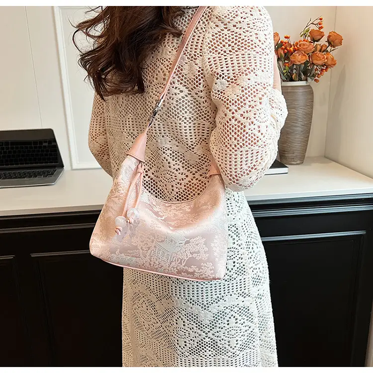 New Chinese Style Jacquard Cloth Shoulder Bag for Women — feature 24