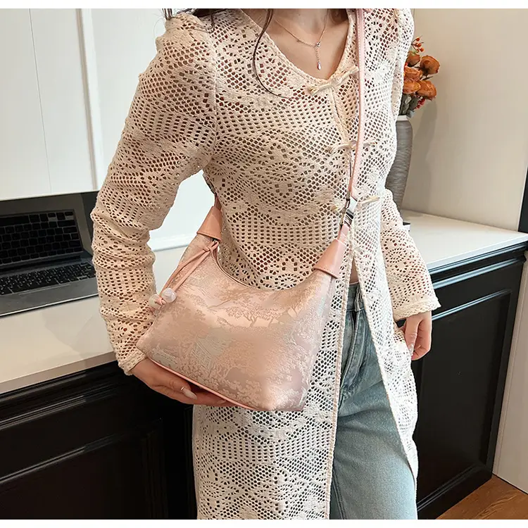 New Chinese Style Jacquard Cloth Shoulder Bag for Women — feature 26