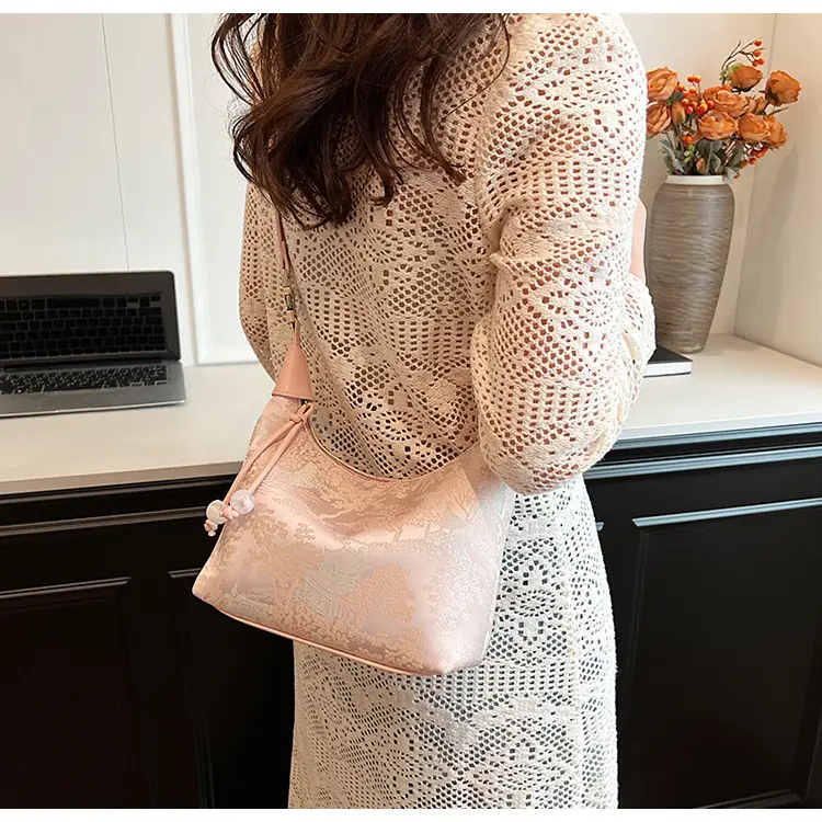New Chinese Style Jacquard Cloth Shoulder Bag for Women — feature 27