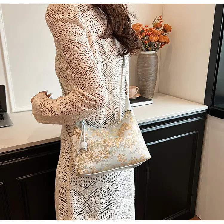 New Chinese Style Jacquard Cloth Shoulder Bag for Women — feature 34