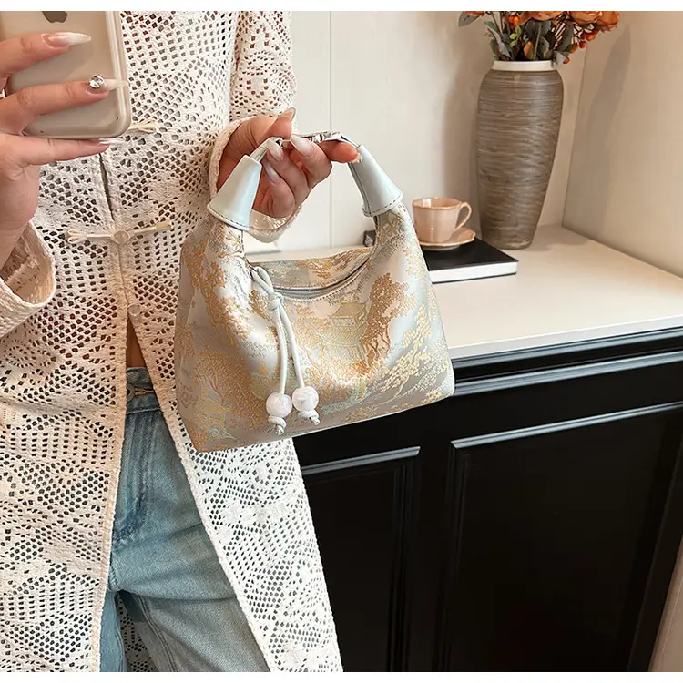 New Chinese Style Jacquard Cloth Shoulder Bag for Women — feature 37