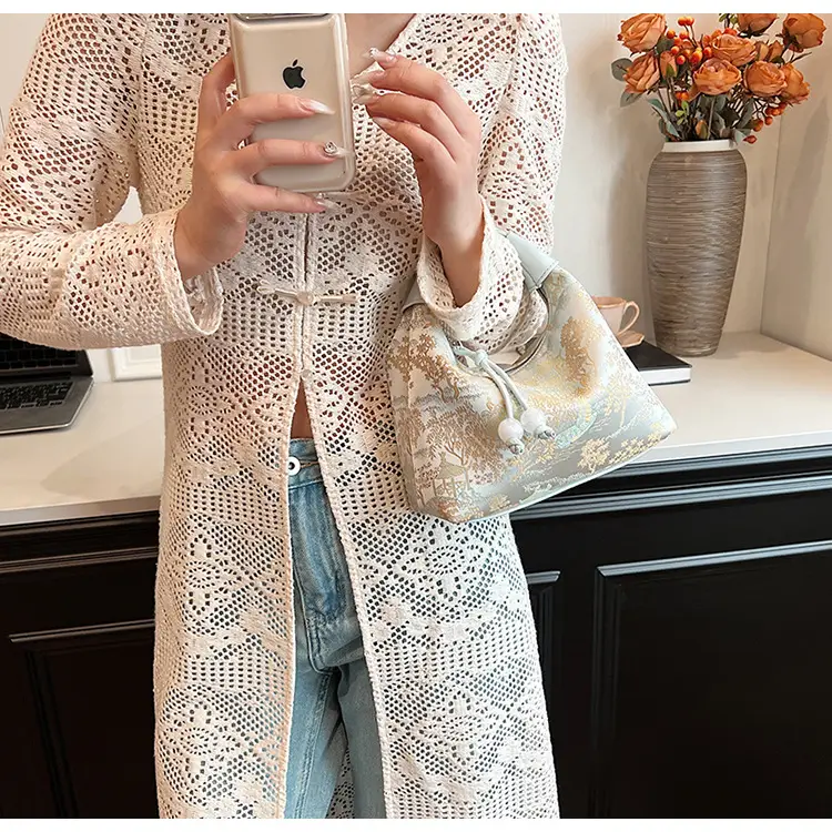 New Chinese Style Jacquard Cloth Shoulder Bag for Women — feature 38