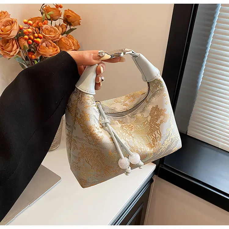 New Chinese Style Jacquard Cloth Shoulder Bag for Women — feature 50