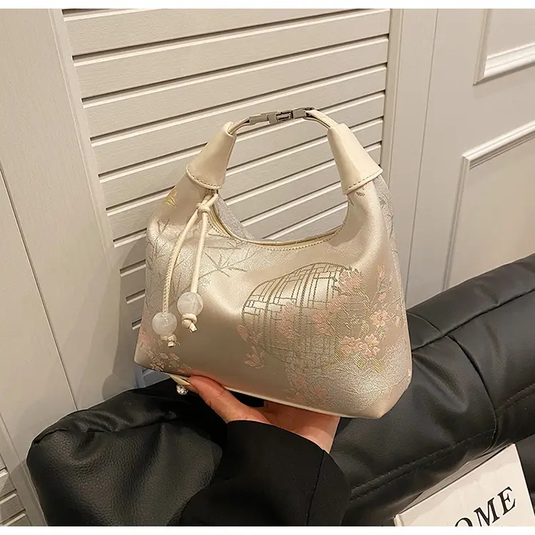 New Chinese Style Jacquard Cloth Shoulder Bag for Women - Image 2