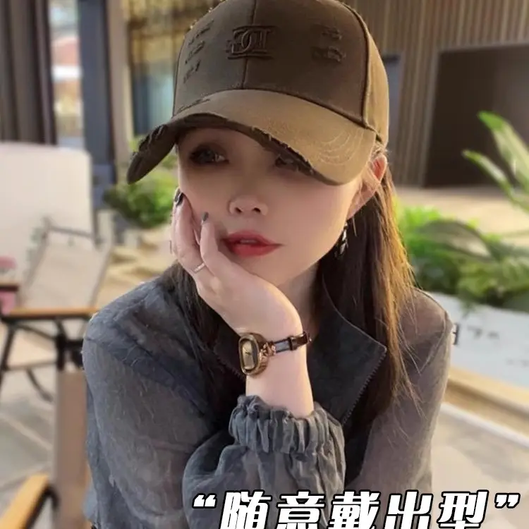 Korean Style Baseball Cap with 3D Embroidery for Girls - Image 5
