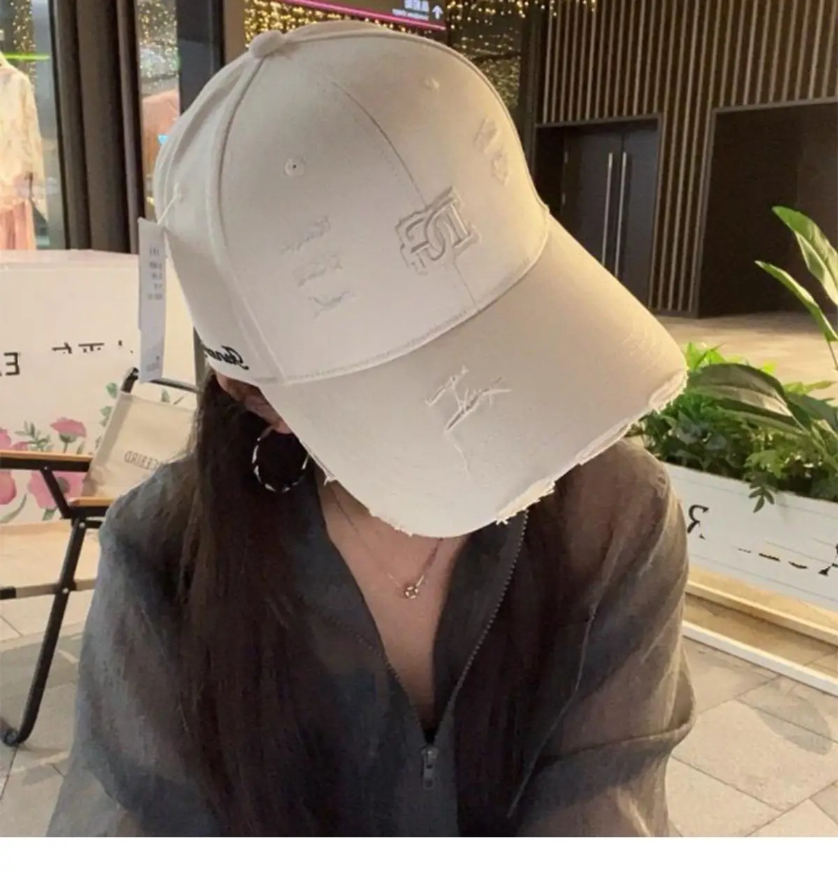 Korean Style Baseball Cap with 3D Embroidery for Girls — feature 10