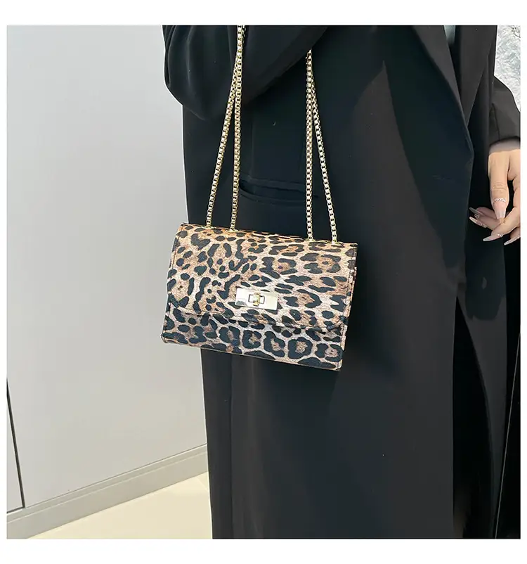 Leopard Print Chain Shoulder Bag Women 2025 — feature 13