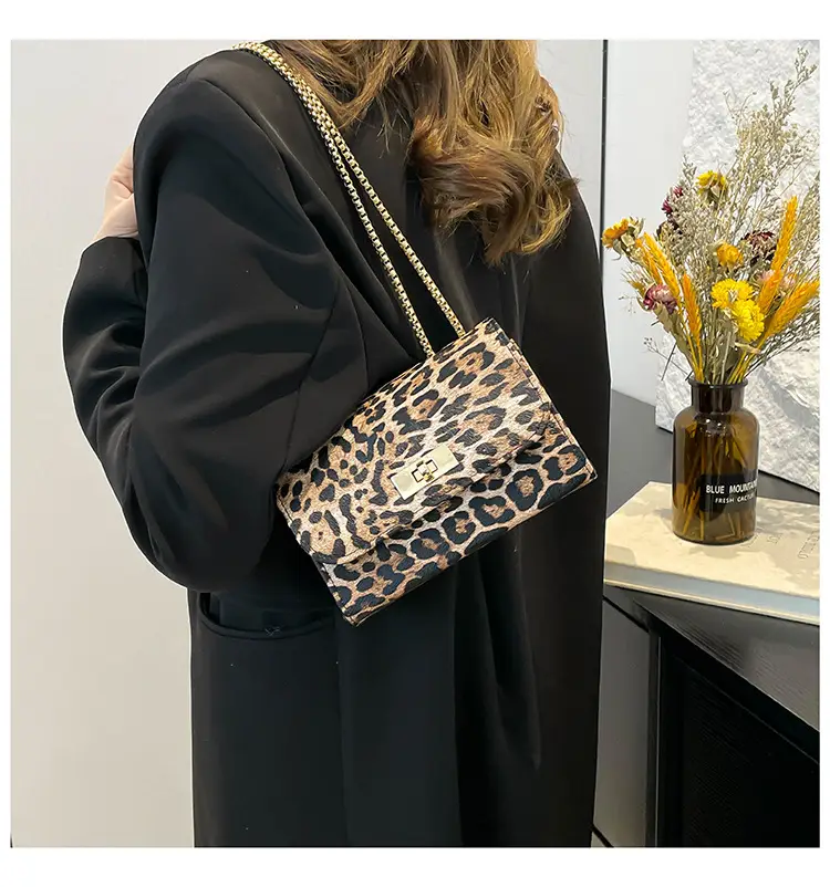Leopard Print Chain Shoulder Bag Women 2025 — feature 15