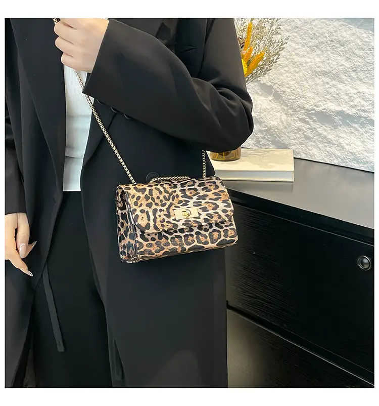 Leopard Print Chain Shoulder Bag Women 2025 — feature 16