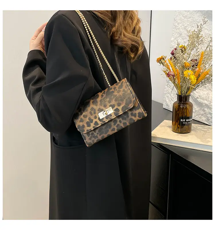 Leopard Print Chain Shoulder Bag Women 2025 — feature 22