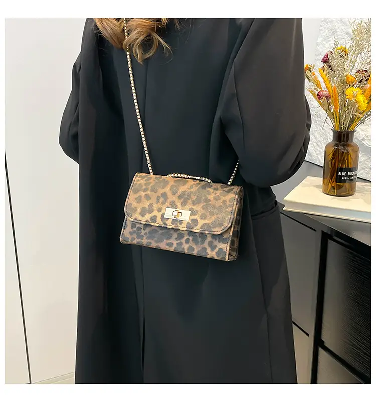 Leopard Print Chain Shoulder Bag Women 2025 — feature 25