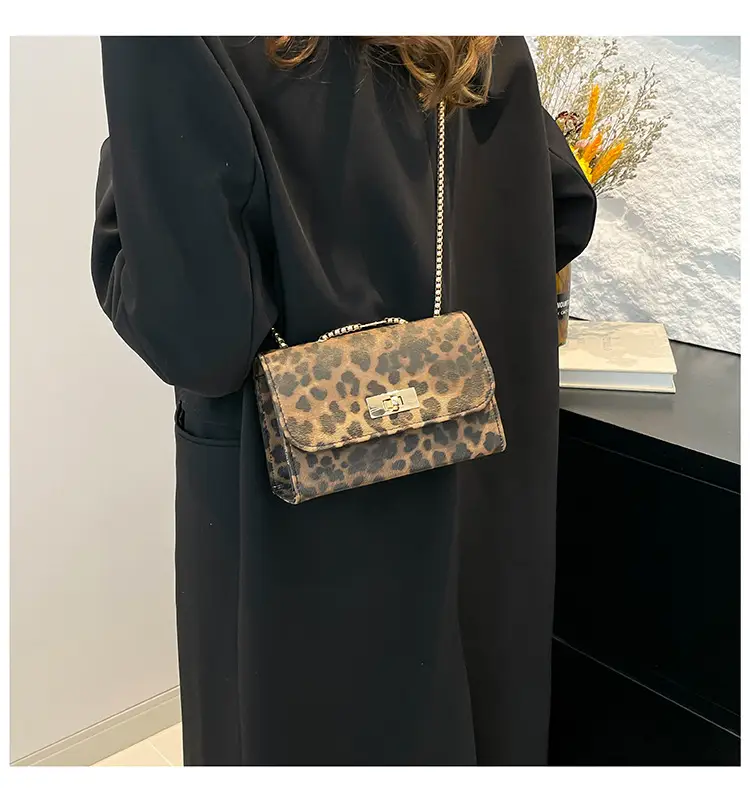 Leopard Print Chain Shoulder Bag Women 2025 — feature 26