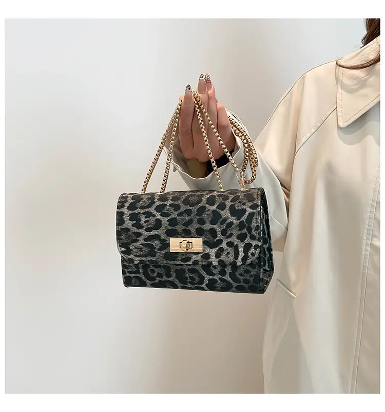 Leopard Print Chain Shoulder Bag Women 2025 — feature 29