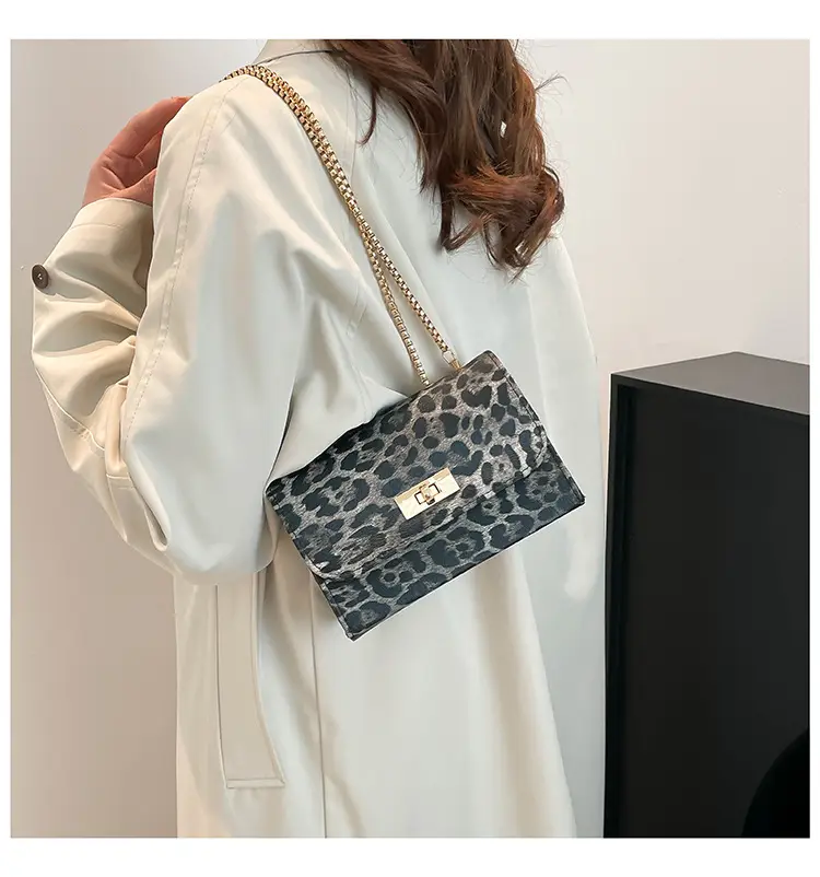Leopard Print Chain Shoulder Bag Women 2025 — feature 32