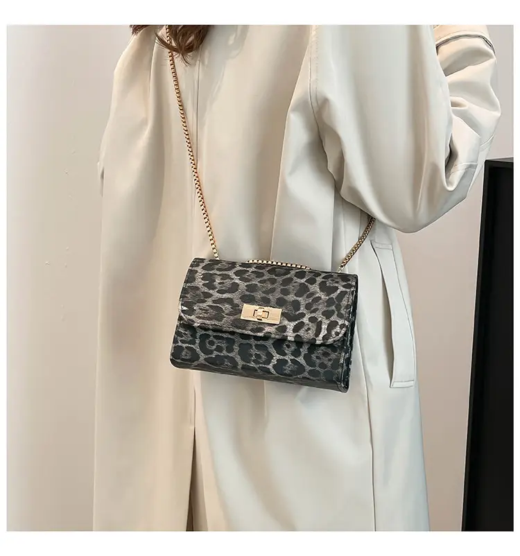 Leopard Print Chain Shoulder Bag Women 2025 — feature 35