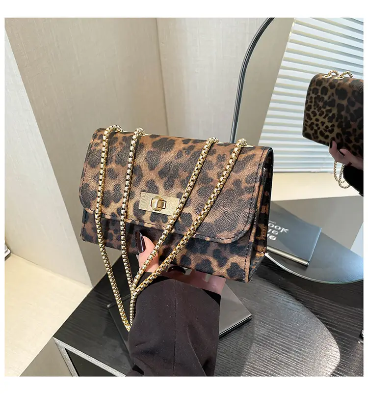 Leopard Print Chain Shoulder Bag Women 2025 — feature 42