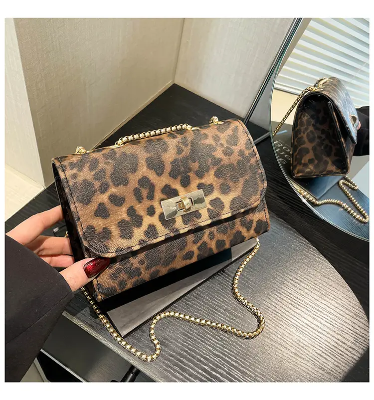 Leopard Print Chain Shoulder Bag Women 2025 — feature 43