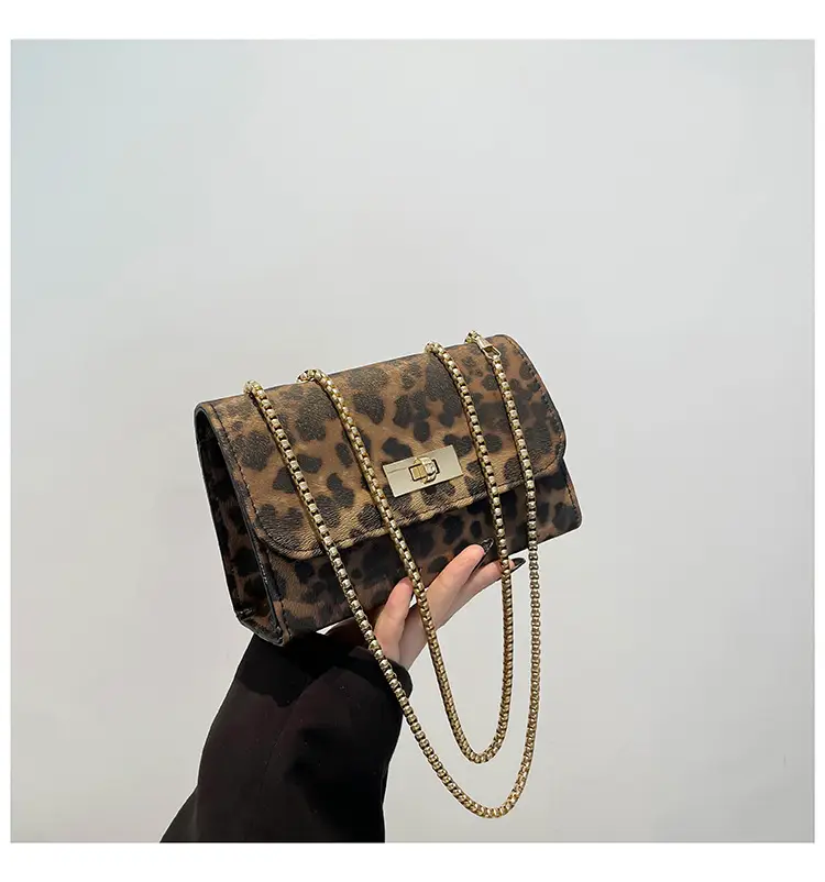 Leopard Print Chain Shoulder Bag Women 2025 — feature 46
