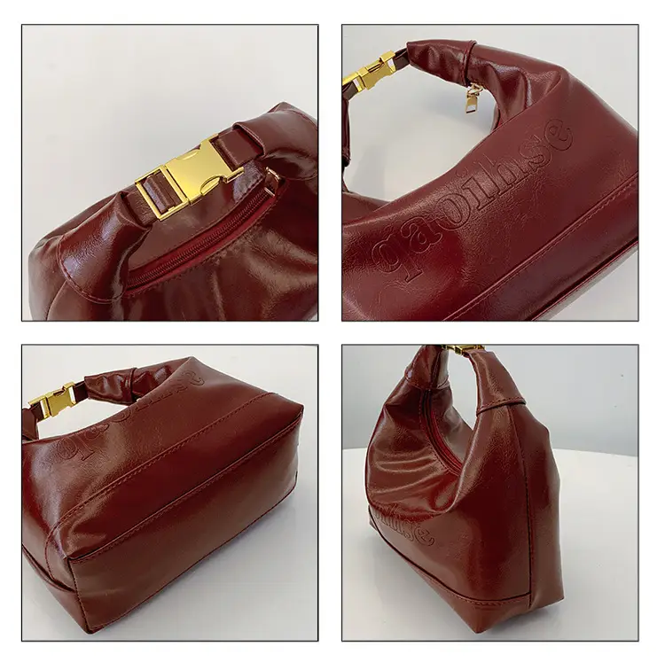 Retro Casual Shoulder Bag Red 2025 Spring — feature 9