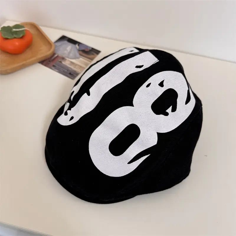 Women Retro Forward Hat American Style Winter Cap - Image 3