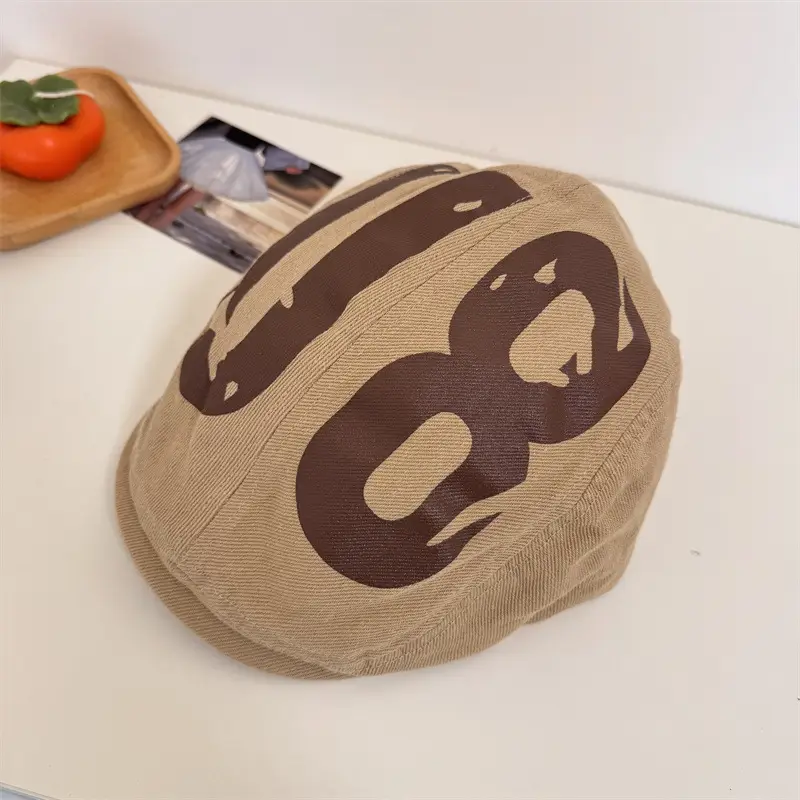 Women Retro Forward Hat American Style Winter Cap - Image 4