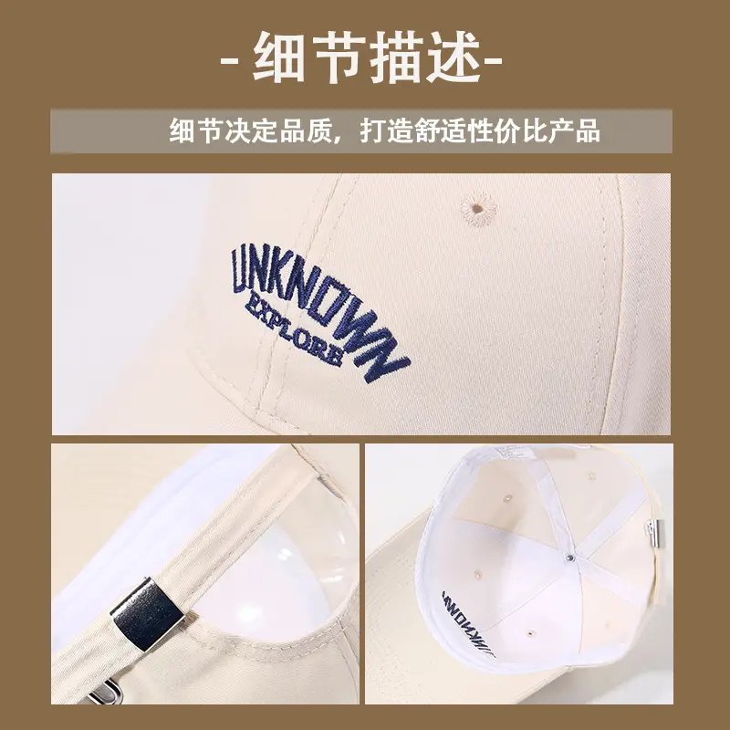Unknowmen Embroidered Curved Sunshade Cap Red — feature 11