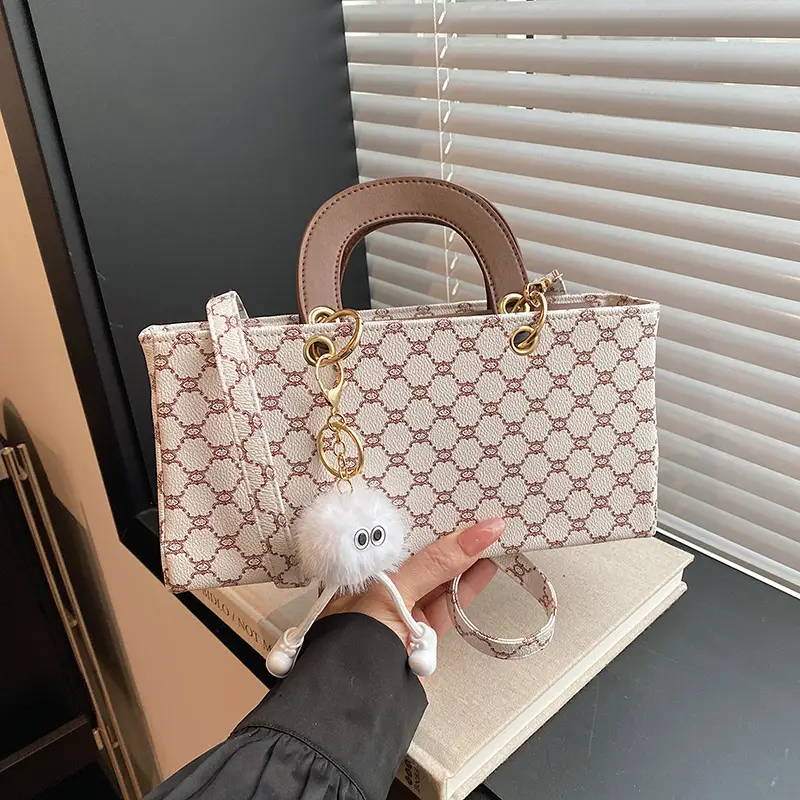 Women's 2024 Casual Shoulder Crossbody Bag Pink Monogram - Image 4