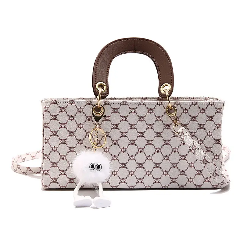 Women's 2024 Casual Shoulder Crossbody Bag Pink Monogram - Image 8