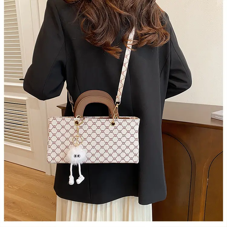 Women's 2024 Casual Shoulder Crossbody Bag Pink Monogram — feature 11