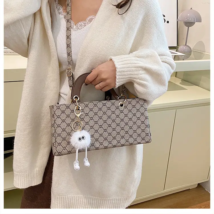 Women's 2024 Casual Shoulder Crossbody Bag Pink Monogram — feature 15