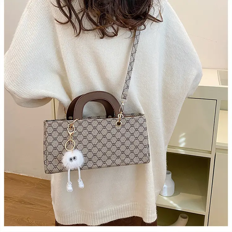 Women's 2024 Casual Shoulder Crossbody Bag Pink Monogram — feature 16