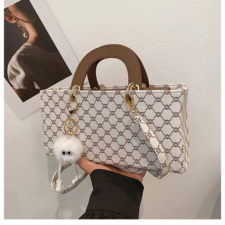 Women's 2024 Casual Shoulder Crossbody Bag Pink Monogram — feature 24