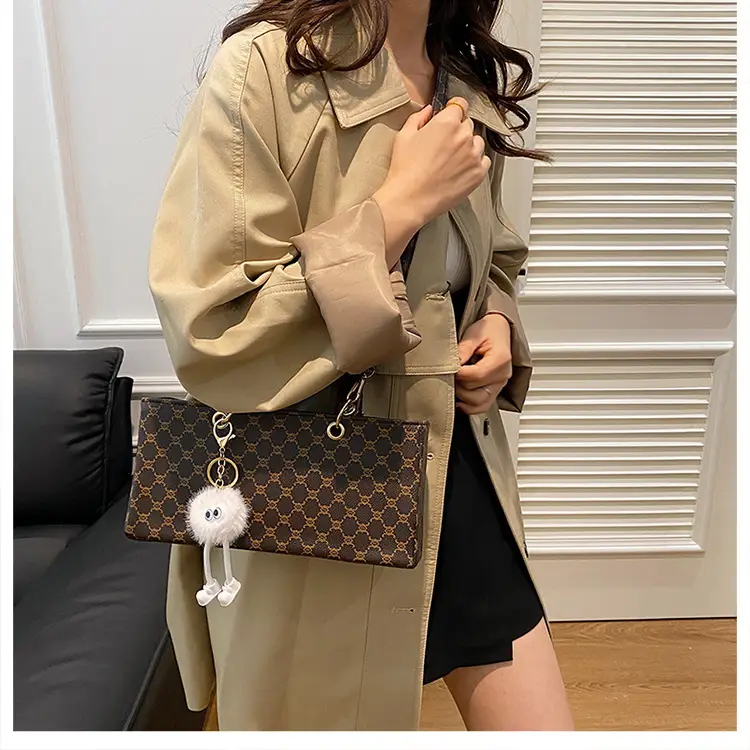 Women's 2024 Casual Shoulder Crossbody Bag Pink Monogram — feature 8