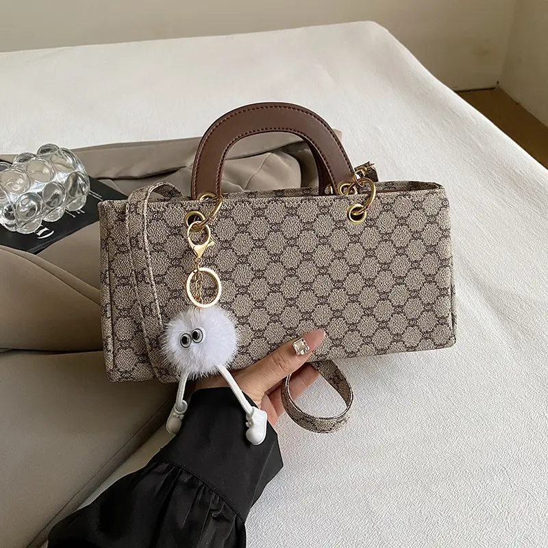 Women's 2024 Casual Shoulder Crossbody Bag Pink Monogram - Image 3