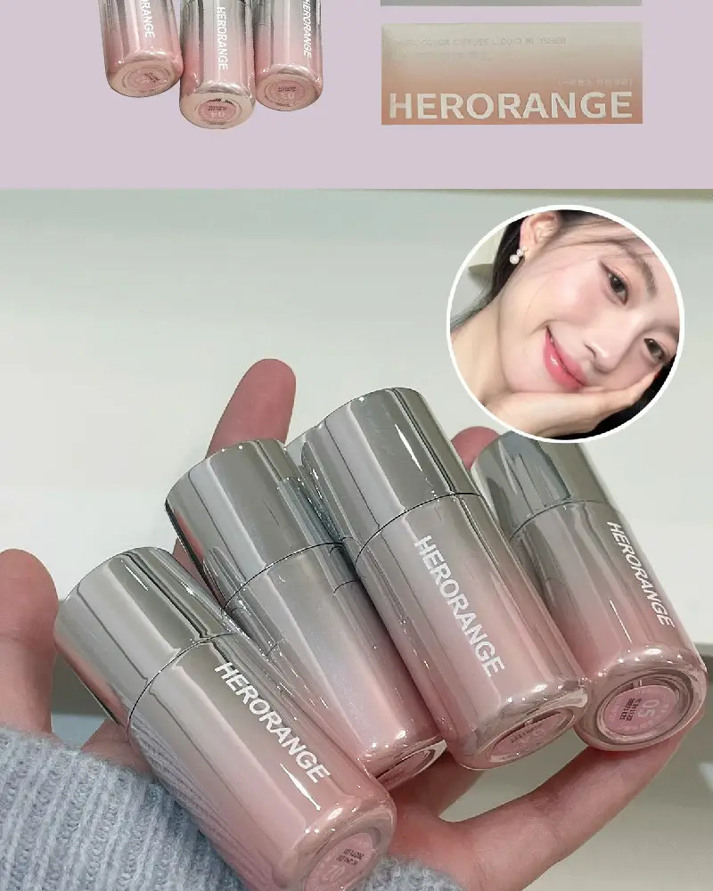 Korean Matte Blush Liquid Orange Low Saturation — feature 12