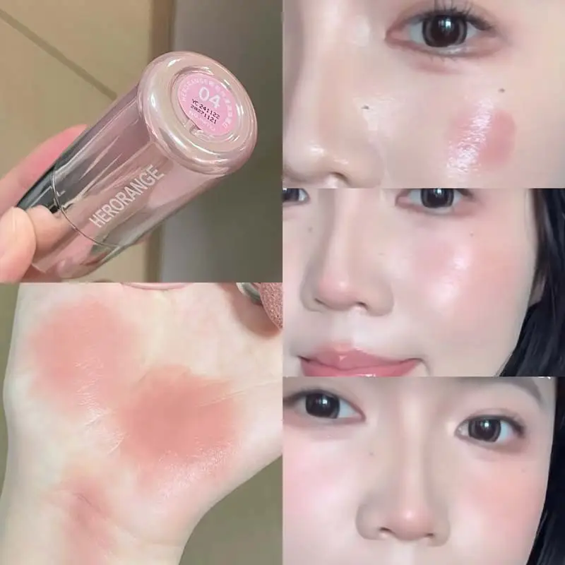 Korean Matte Blush Liquid Orange Low Saturation - Image 4