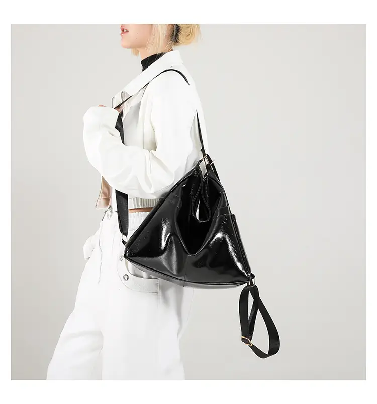 Retro Black Multifunctional Tote Bag for Women — feature 16