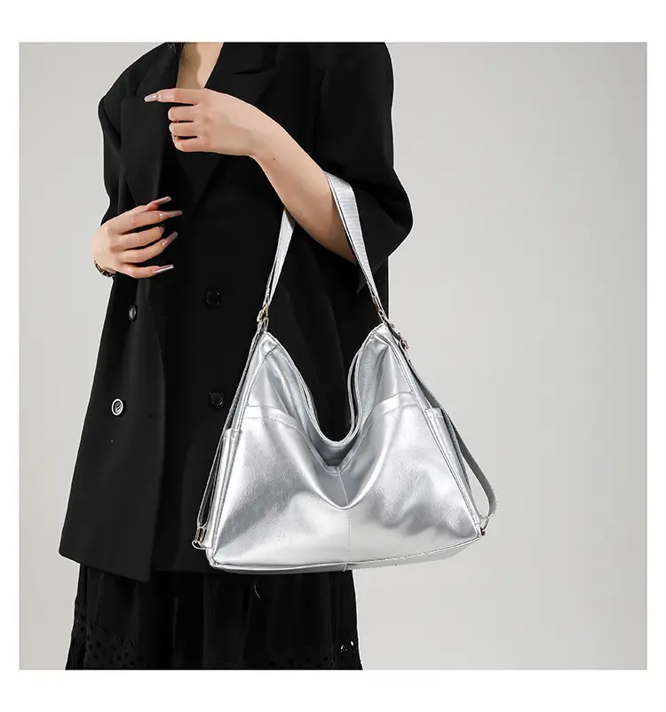 Retro Black Multifunctional Tote Bag for Women — feature 18