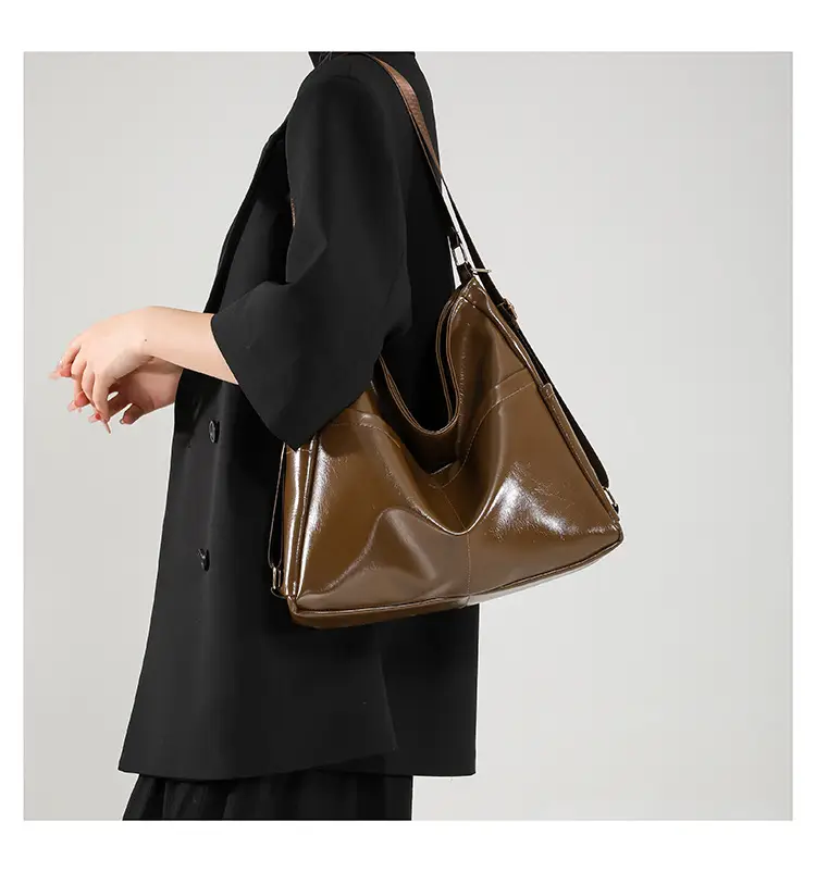 Retro Black Multifunctional Tote Bag for Women — feature 24