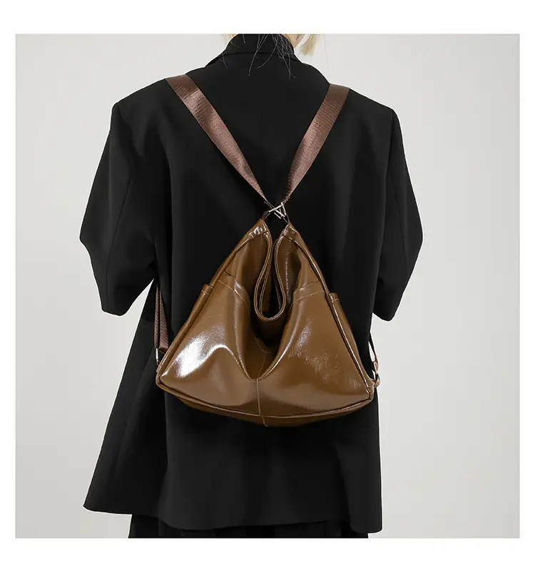 Retro Black Multifunctional Tote Bag for Women — feature 27