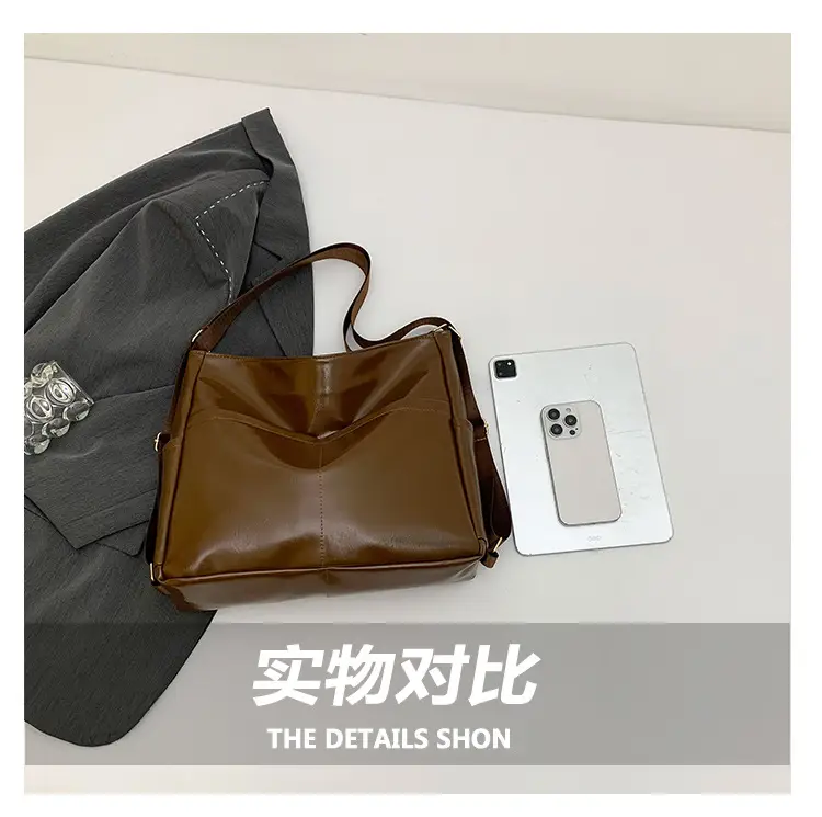 Retro Black Multifunctional Tote Bag for Women — feature 5