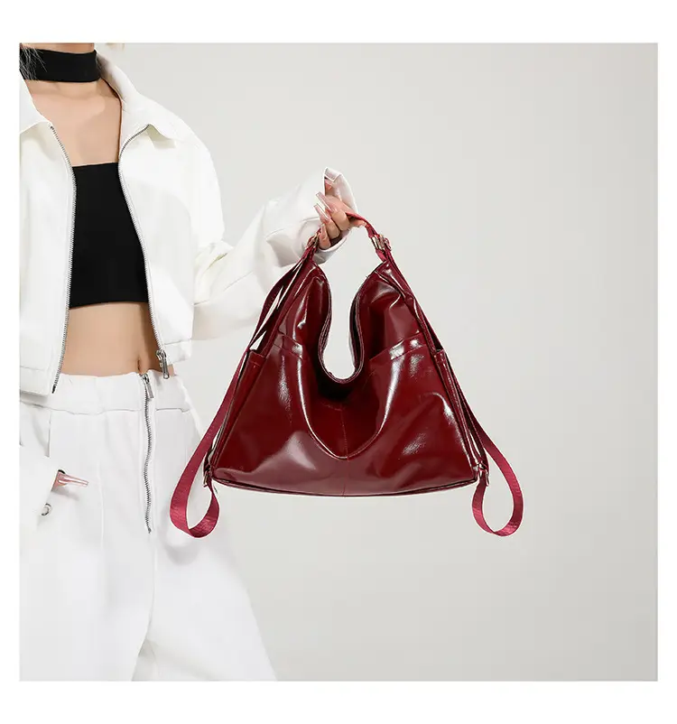 Retro Black Multifunctional Tote Bag for Women — feature 9