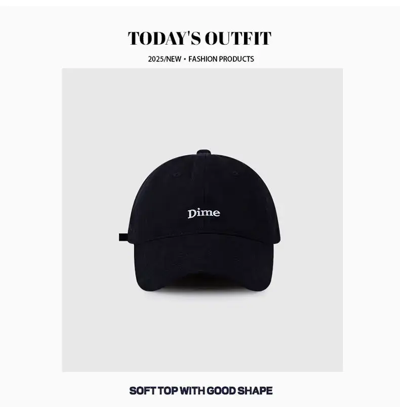 Black Embroidered Baseball Cap for Men Women — feature 9