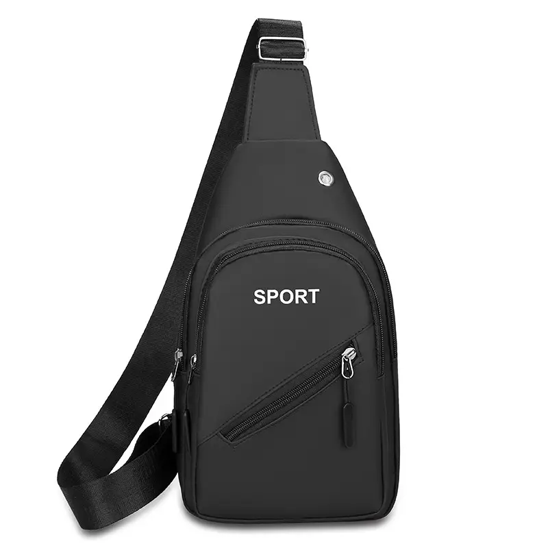 Men's Blue Sports Crossbody Bag with 3 Straps - Image 3